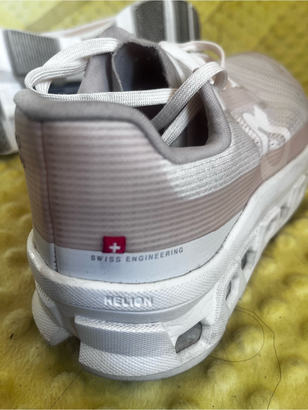 On Running Women's Athletic Sneakers in Light Pink/White - Picture 3 of 5